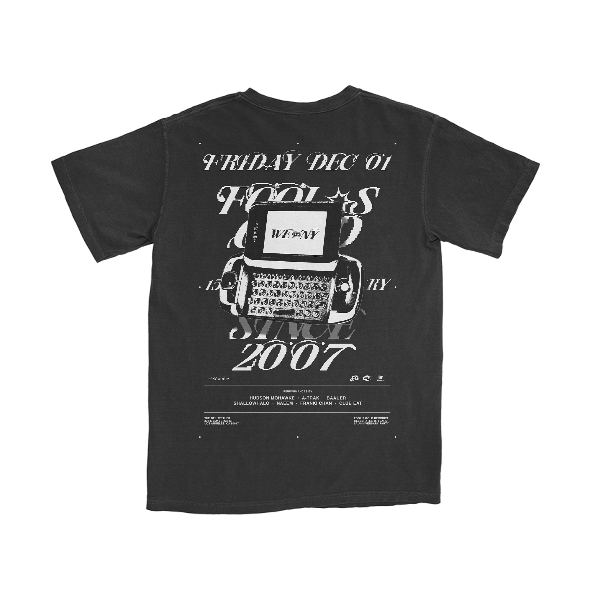 Fool's Gold 15th Year Anniversary Y2K Sidekick Tee