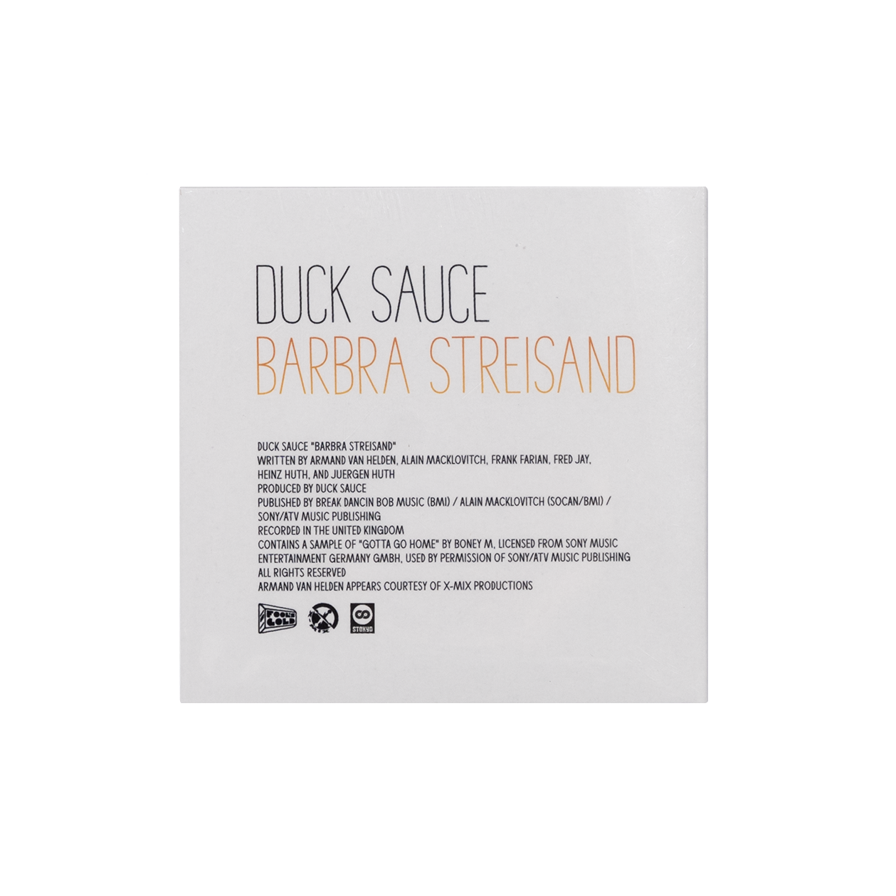 Duck Sauce “Barbra Streisand” Color Vinyl 3”
