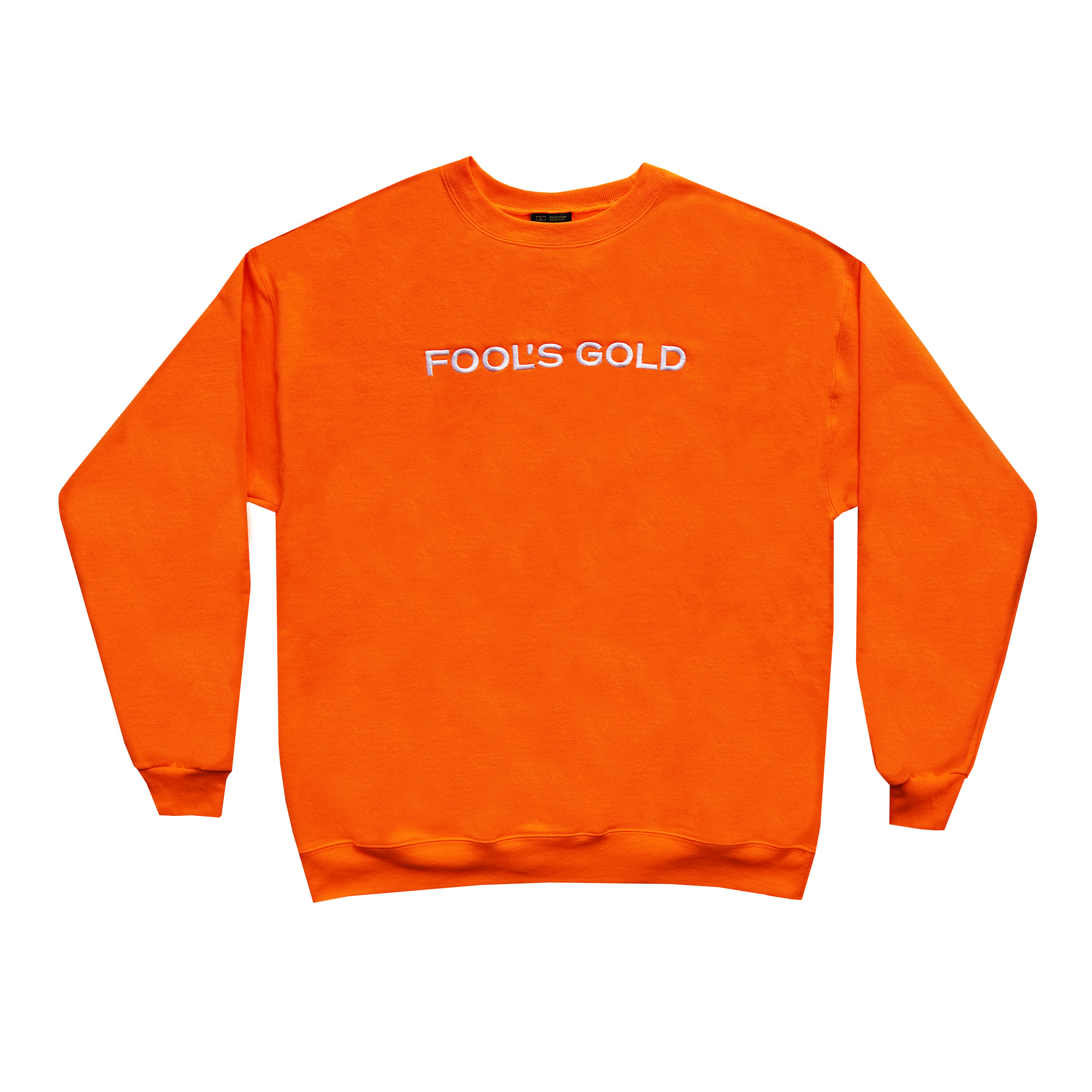 Fool’s Gold “Spell Out” Crewneck - Safety Orange