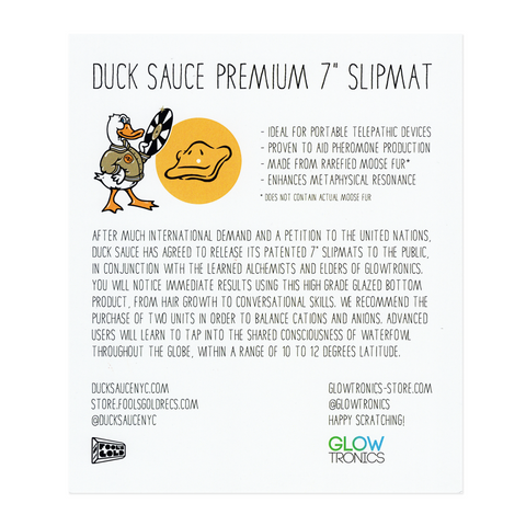 Duck Sauce x Glowtronics 7” Slipmat
